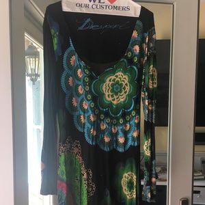 Desigual Bohemian long sleeved dress